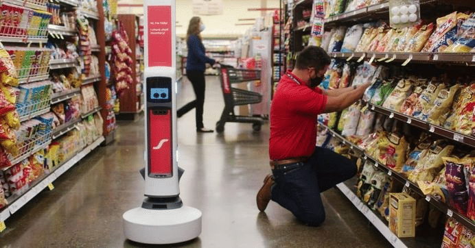 Robot Tally Carrefour digitalisation gestion de stock grande distribution
